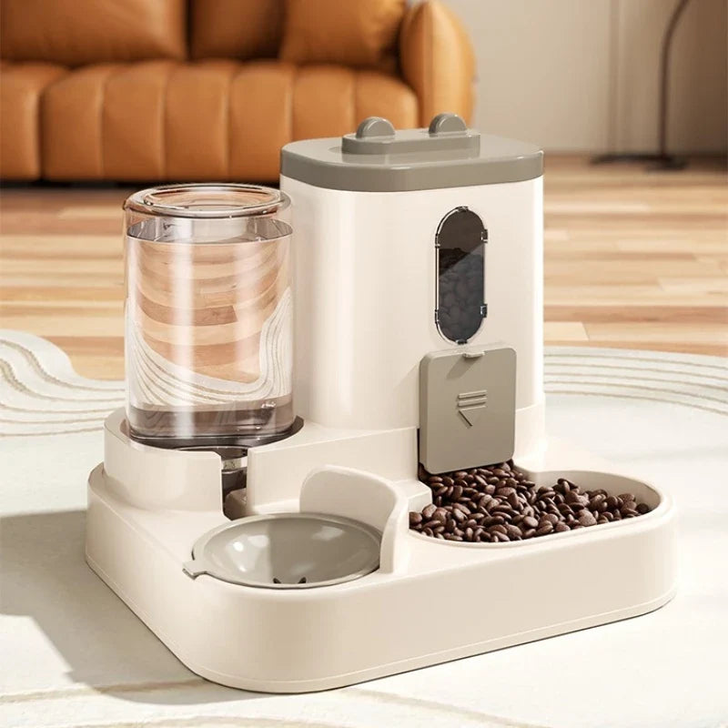Cat Bowl Automatic Feeder with Spill Proof Design with Water Fountain | Majestic Pet Kingdom™