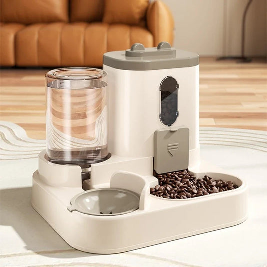 Cat Bowl Automatic Feeder with Spill Proof Design with Water Fountain | Majestic Pet Kingdom™