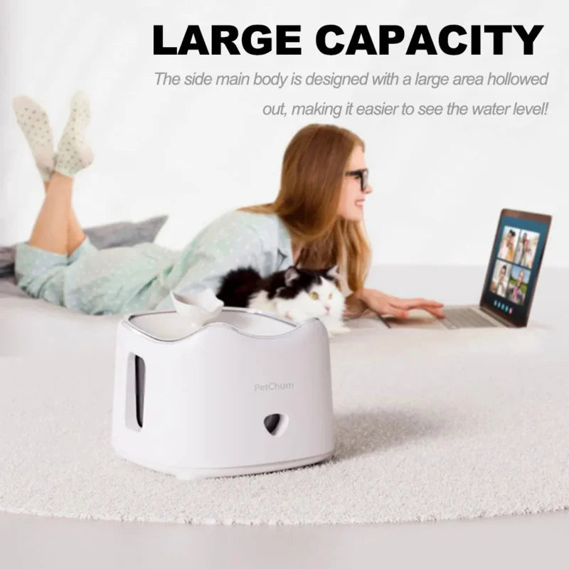 Automatic Cat Water Fountain 1.5L Pet Water Drinker Mute Water Dispenser Dog Watering For Dog Puppy Kitten Pussy Cat Accessories - Majestic Pet Kingdom