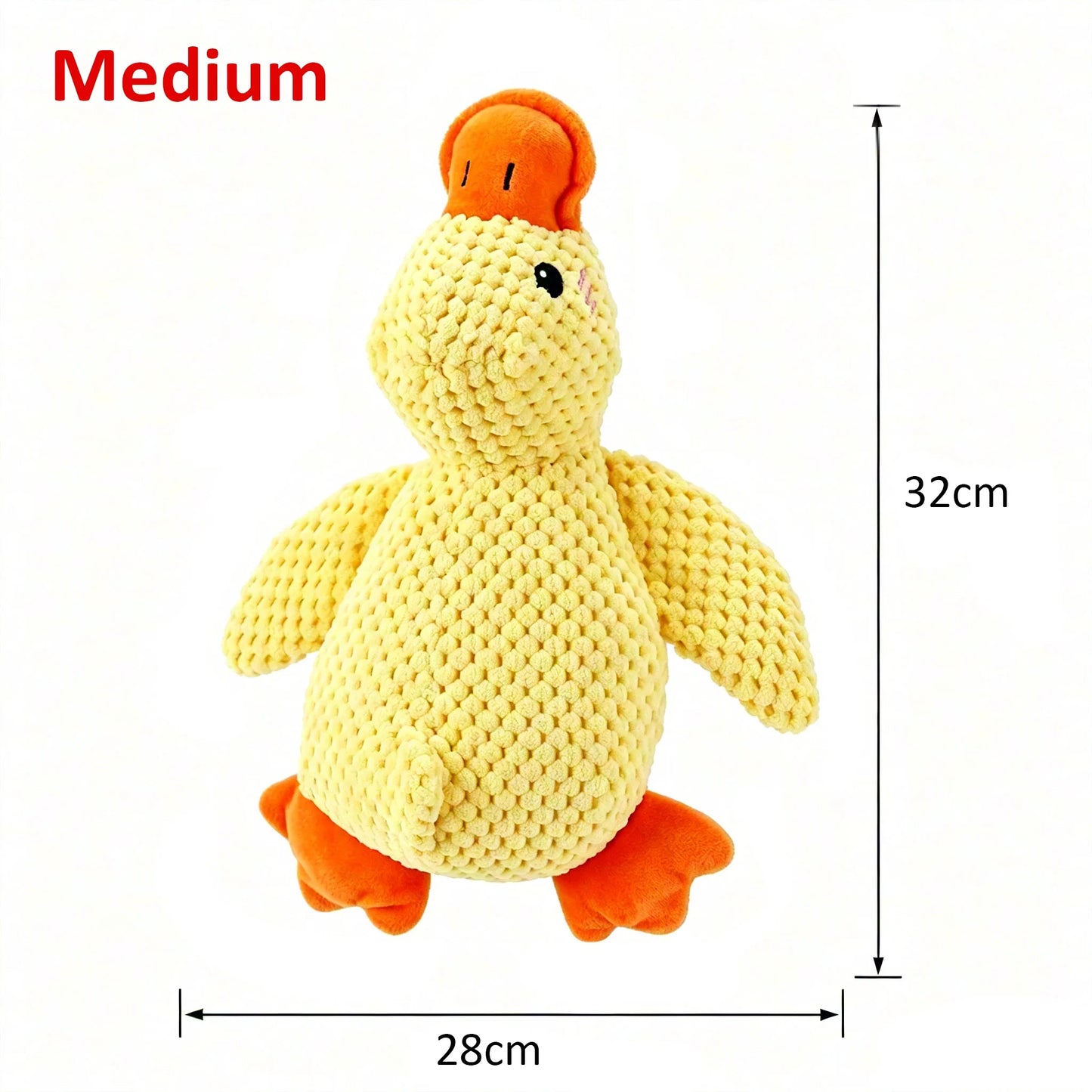 Majestic Pet Kingdom - 1/3pcs Yellow Duck Dog Toy Chew Resistant Interactive Pet Plush Toy with Quacking Sound For Aggressive Dog Grinding Teeth View 8