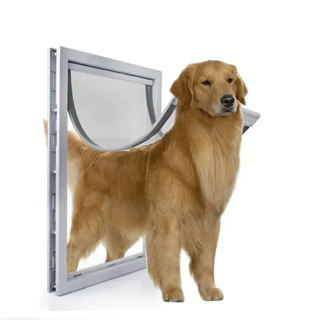 PVC Large Pet Door Magnet Automatic Closing Door Bothway Security Accessory for Big Dog Gate Dog Fences With Baffle Pet Supplies - Majestic Pet Kingdom