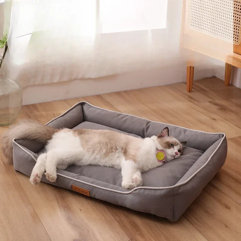 Four Seasons Paw Pet Sofa Dog Beds Waterproof Bottom Soft Fleece Warm | Majestic Pet Kingdom™