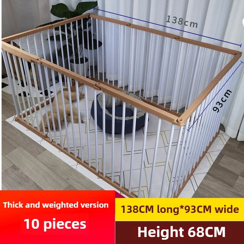68CM in High Dog Fence Barrier Indoor DIY Poodle Teddy Fences Freely Combined Thickened Rabbit Cage Spliced Pet Guardrails - Majestic Pet Kingdom