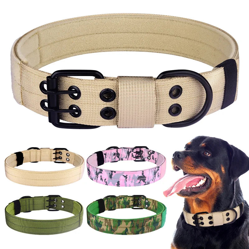 Tactical Dog Collar, Heavy Duty Nylon Dog Collar with Double Buckle | Majestic Pet Kingdom™