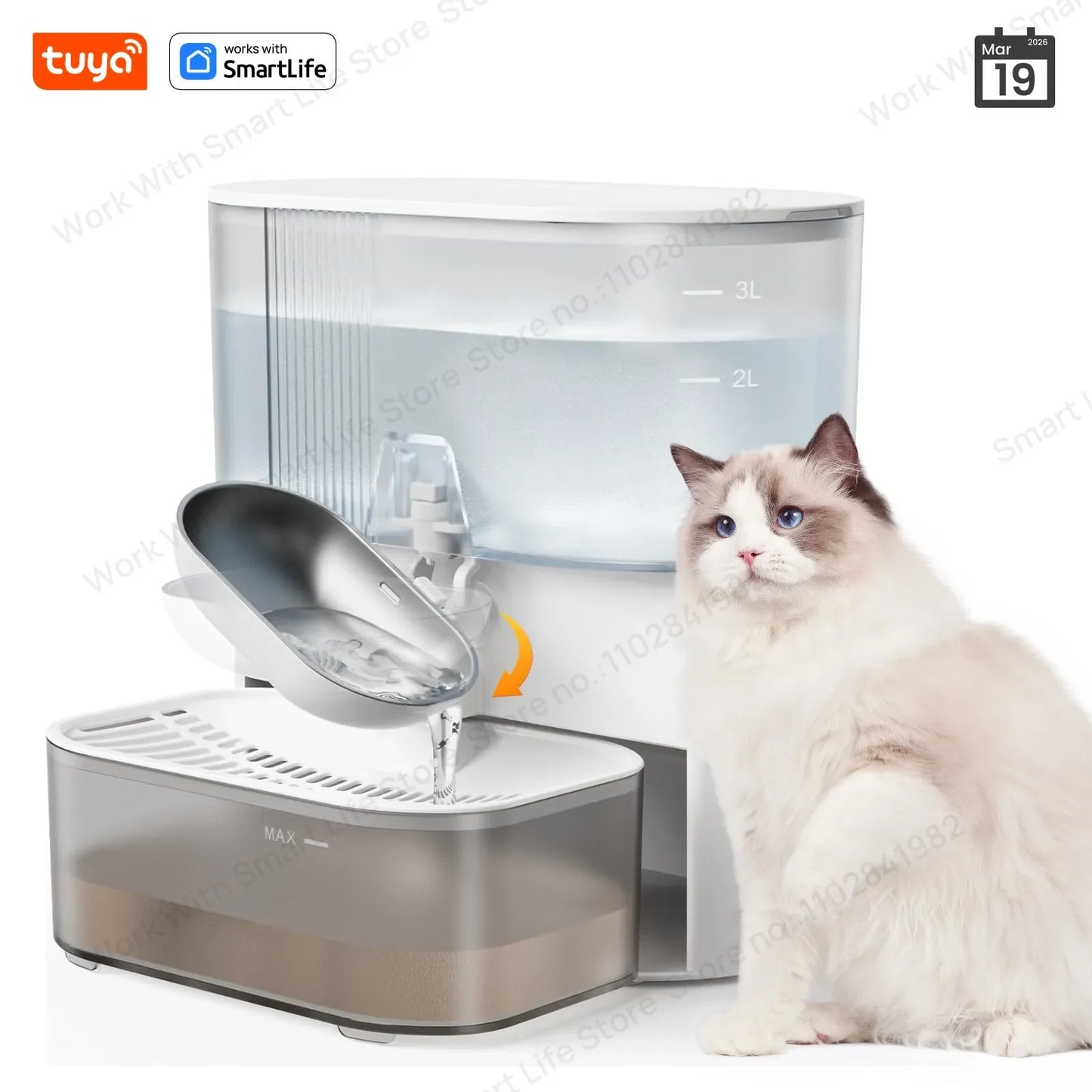 3LSmart Timed Water Dispenser for Cats & Small Dogs, Automatic Pet | Majestic Pet Kingdom™