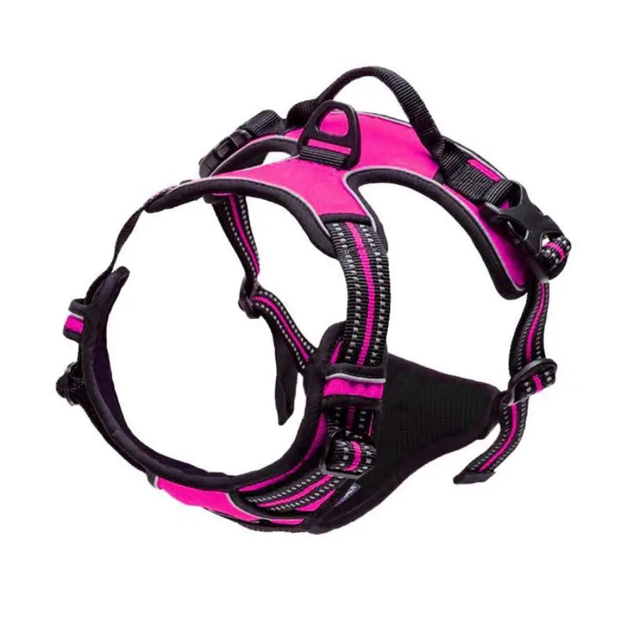 No Pull Dog Harness Front Clip Heavy Duty Reflective Easy Control Handle for Large Dog Walking - Majestic Pet Kingdom