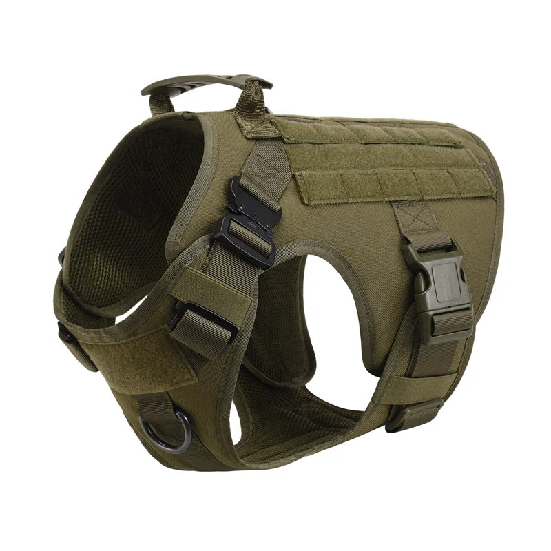 Tactical Military Vest Pet German Shepherd Golden Retriever Tactical  Training Dog Harness and Leash Set For All Breeds Dogs - Black 5 piece set | Purrfect Pet Kingdom