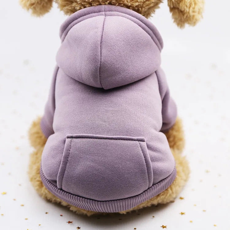 Pet Dog Clothes For Small Dogs Clothing Warm Clothing for Chihuahua Coat Puppy Outfit Pet Clothes for French Bulldog Hoodies - Orange | Purrfect Pet Kingdom