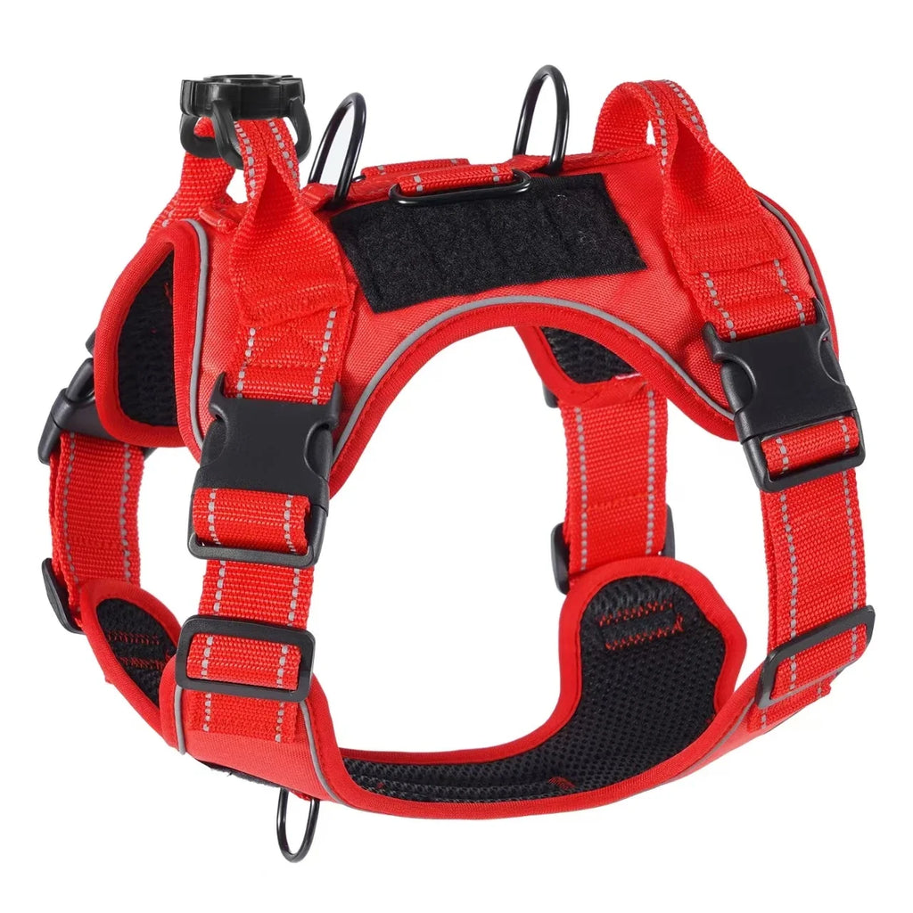 No Pull Dog Harness with Locator Silicone Protective Cover Anti slip Adjustable Pet Chest Harness for Medium & Large Dogs - Majestic Pet Kingdom