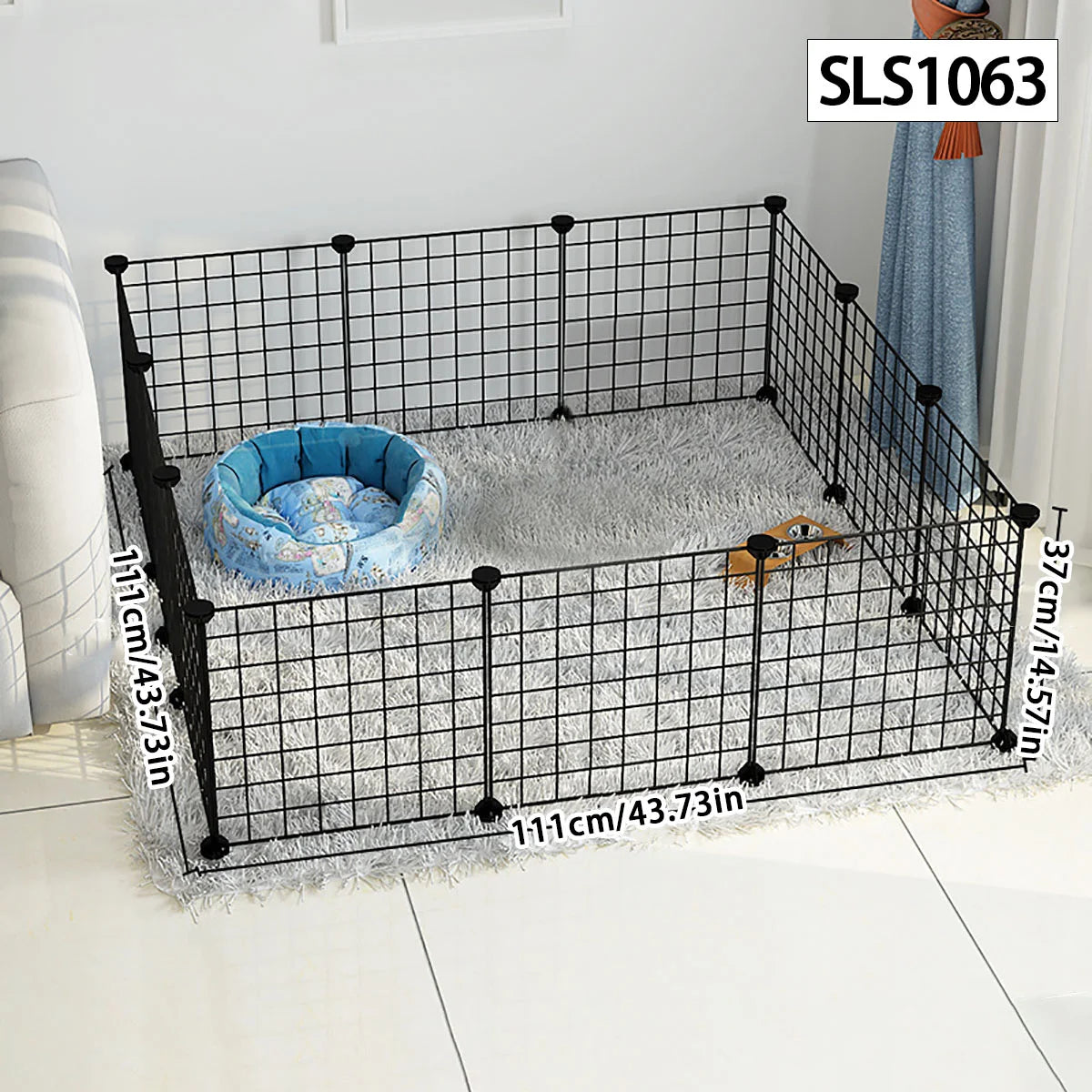 Dog cage Wire mesh fence indoor teddy animal escape barrier - Majestic Pet Kingdom