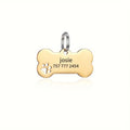 Personalized Dog Cat ID Tag | Custom Engraved Bone Shaped Pet Pendant