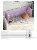 Dog Pet Fence Indoor Isolation Gate Dog Cage Small Dog Iron Guardrail Freely Combinable Cat and Dog Pet Fence