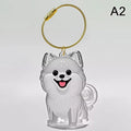 Pet Fur Keepsake Capsule Keychain | Clear Dog Hair Memorial Pendant for Pet Lovers