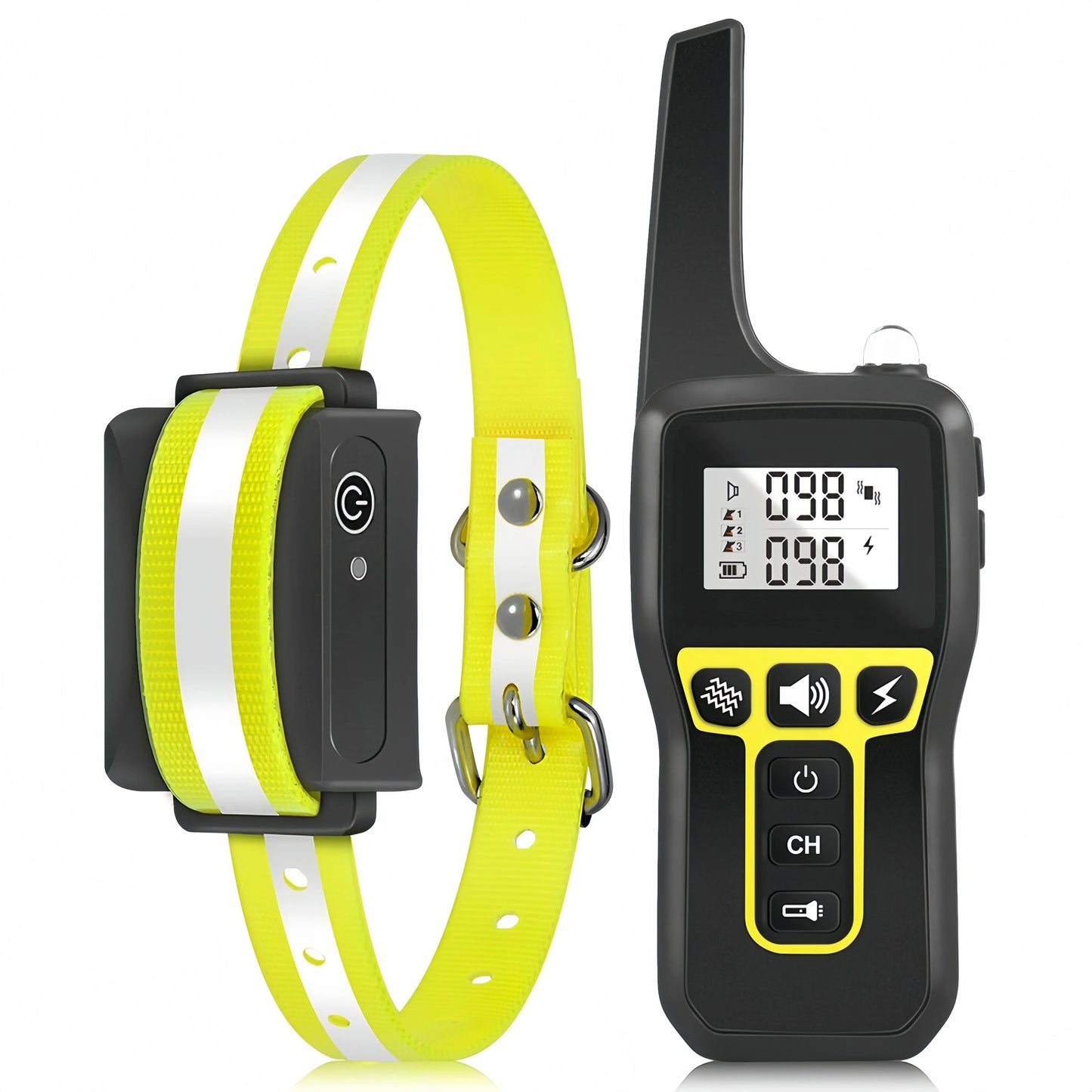 1000m Dog Training Collar IPX7 Waterproof Rechargeable Electric Shock