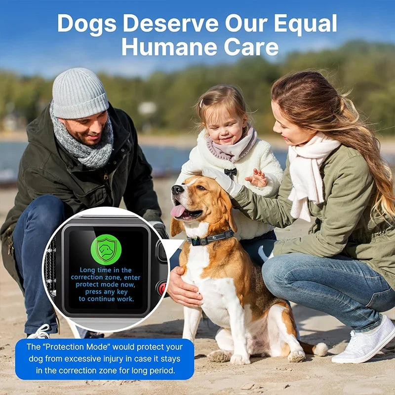 GPS Dog Fence Wireless Bark Collar Electric Shock Trainer