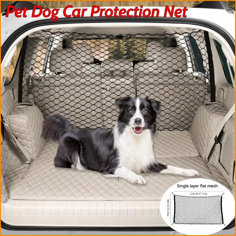 120X90CM Car Trunk Fence Pet Dog Isolation Protective Net Durable | Majestic Pet Kingdom™