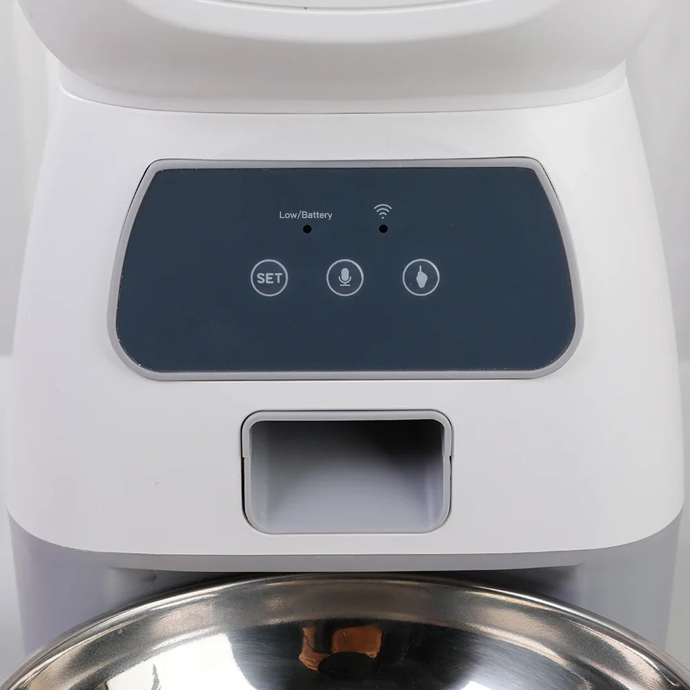 3.5L Automatic Pet Feeder For Cats WiFi Smart Swirl Slow Dog Feeder With Voice Recorder Large Capacity Timing Cat Food Dispenser | Purrfect Pet Kingdom