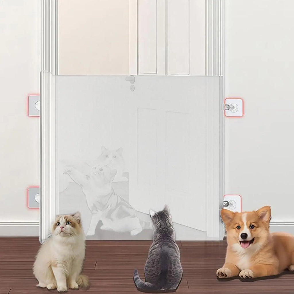 Retractable Pet Gate Dog Retractable Gate Dog Gate Indoor Adjustable | Majestic Pet Kingdom™
