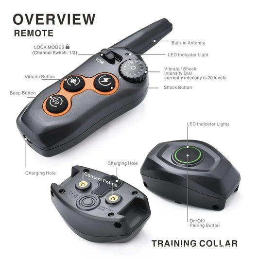 Dog Training Collar Remote Automatic Bark Stopper Waterproof
