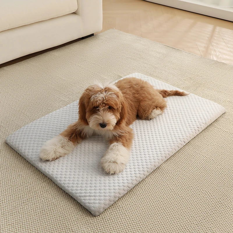 Dog Cooling Mat Ice Silk Breathable Summer Pet Bed Pad