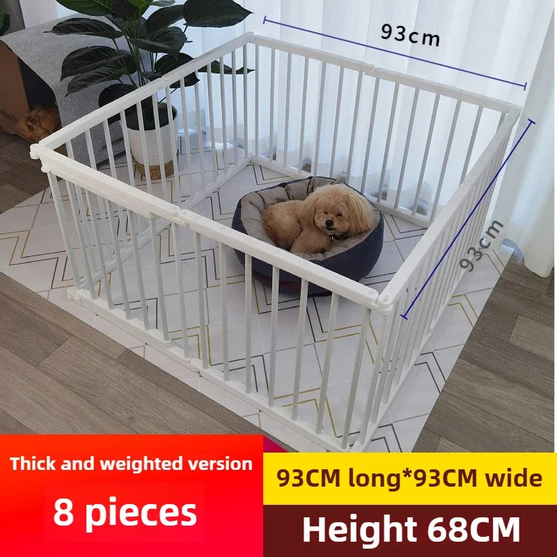 68CM in High Dog Fence Barrier Indoor DIY Poodle Teddy Fences Freely Combined Thickened Rabbit Cage Spliced Pet Guardrails - Majestic Pet Kingdom