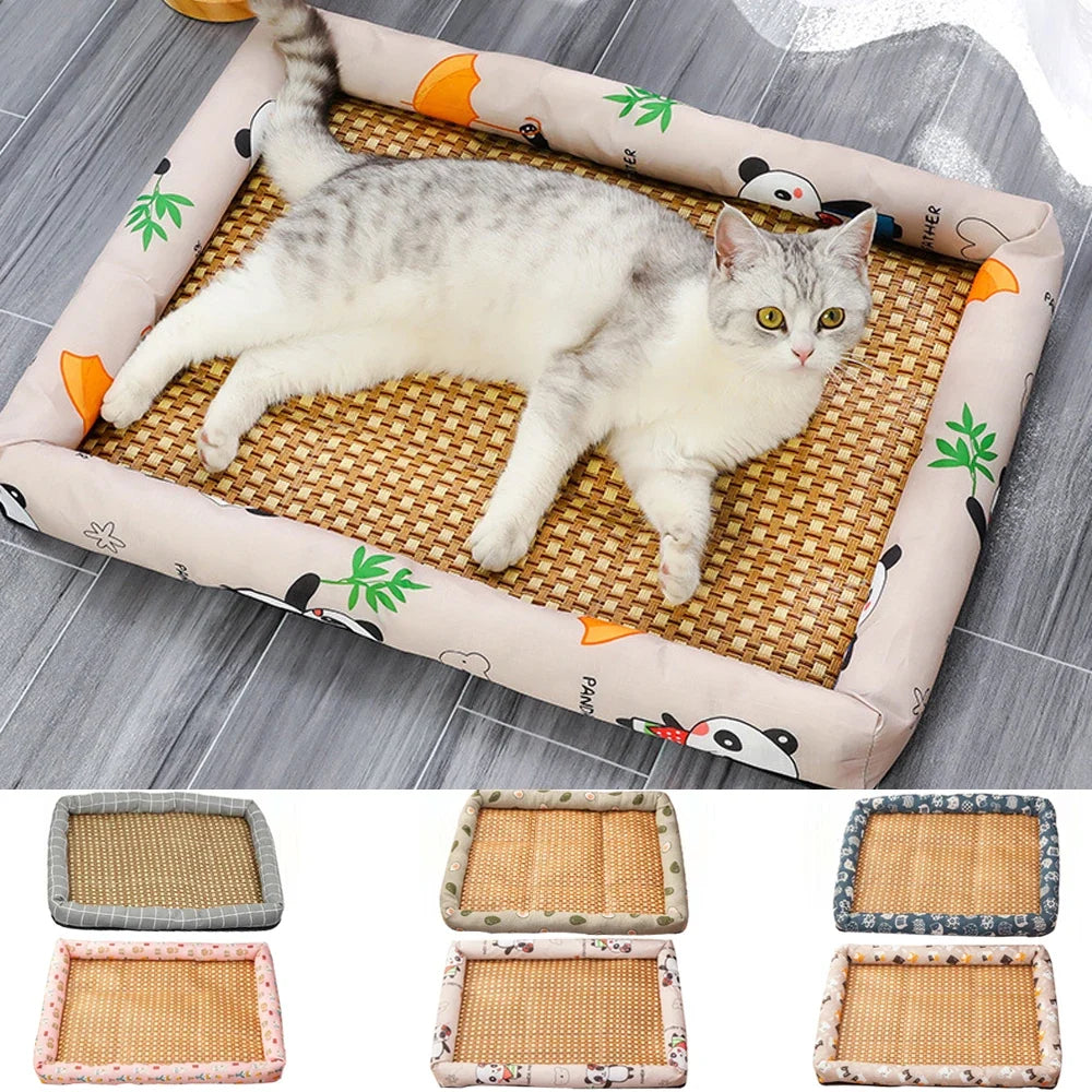 Pet Summer Mat Cute Dog Cooling Sofa Breathable Small Dog Bed Cushion | Majestic Pet Kingdom™