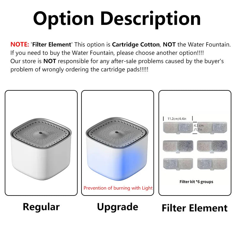 3L Cat Water Fountain Auto Recirculate Filter Large Capacity Filtring Cat Water Drinker USB Electric Mute Cats Water Dispenser - Majestic Pet Kingdom
