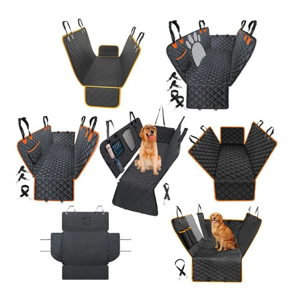 Dog Car Seat Cover Non-Slip Waterproof Travel Cushion Pad