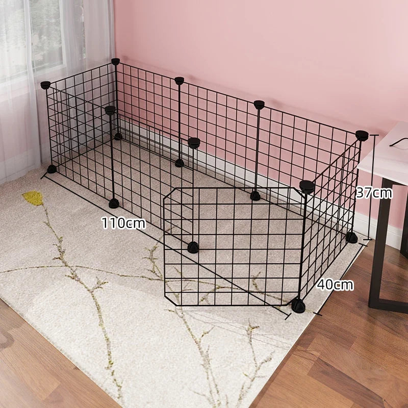 Dog cage Wire mesh fence indoor teddy animal escape barrier - Majestic Pet Kingdom