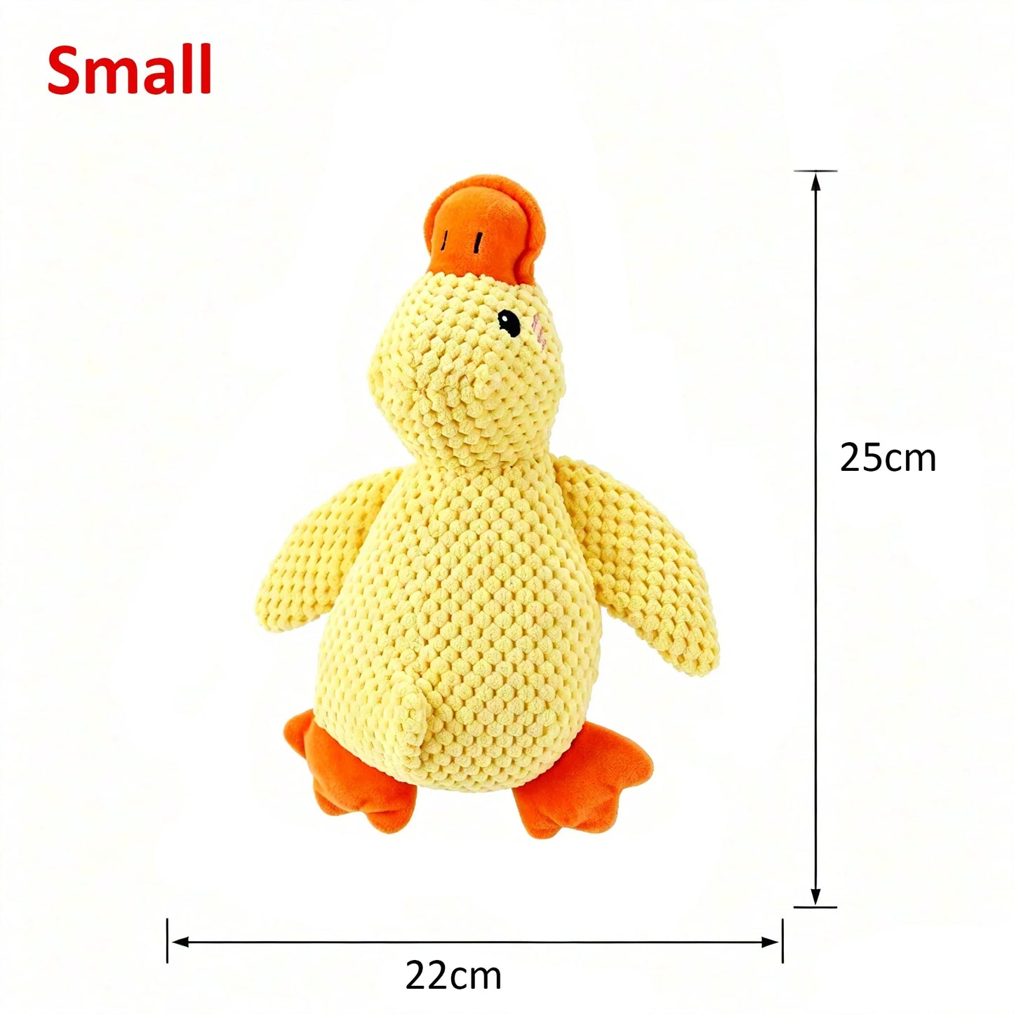 Majestic Pet Kingdom - 1/3pcs Yellow Duck Dog Toy Chew Resistant Interactive Pet Plush Toy with Quacking Sound For Aggressive Dog Grinding Teeth View 10