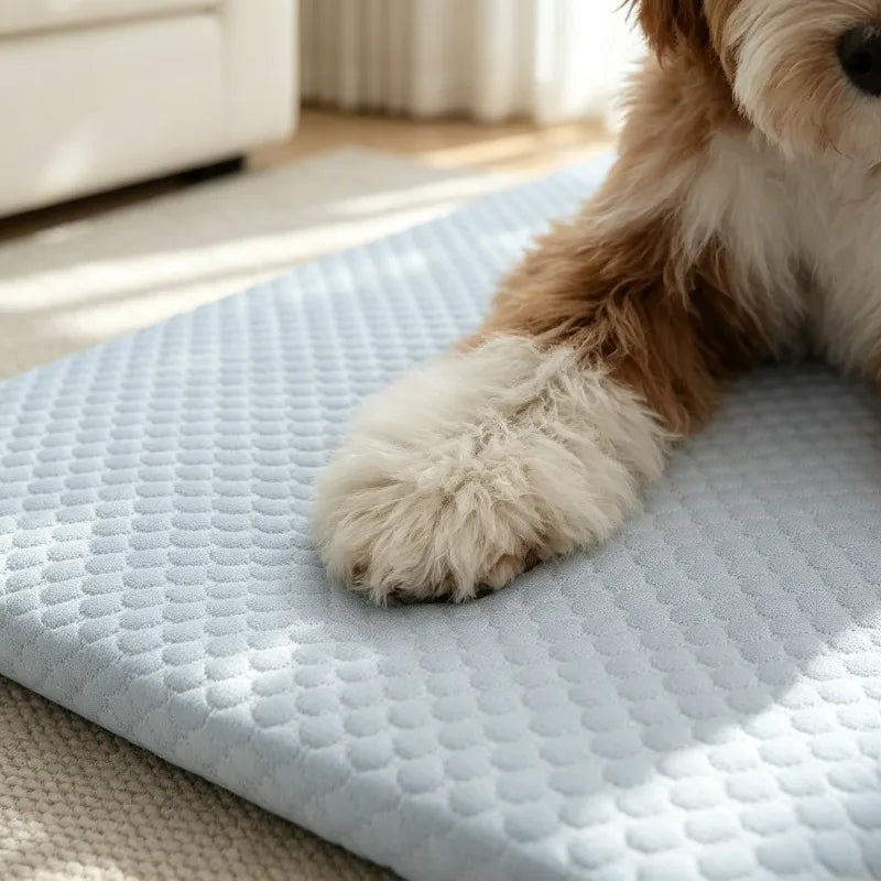 Dog Cooling Mat Summer Ice Silk Breathable Washable Pad