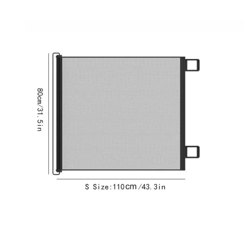 Retractable Pet Safety Gate Mesh Isolation Net Stairs Doorway