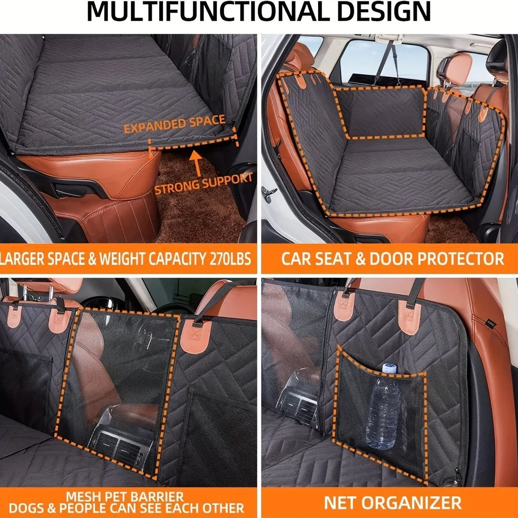 Dog Seat Cover Waterproof Backseat Hammock Car Protector