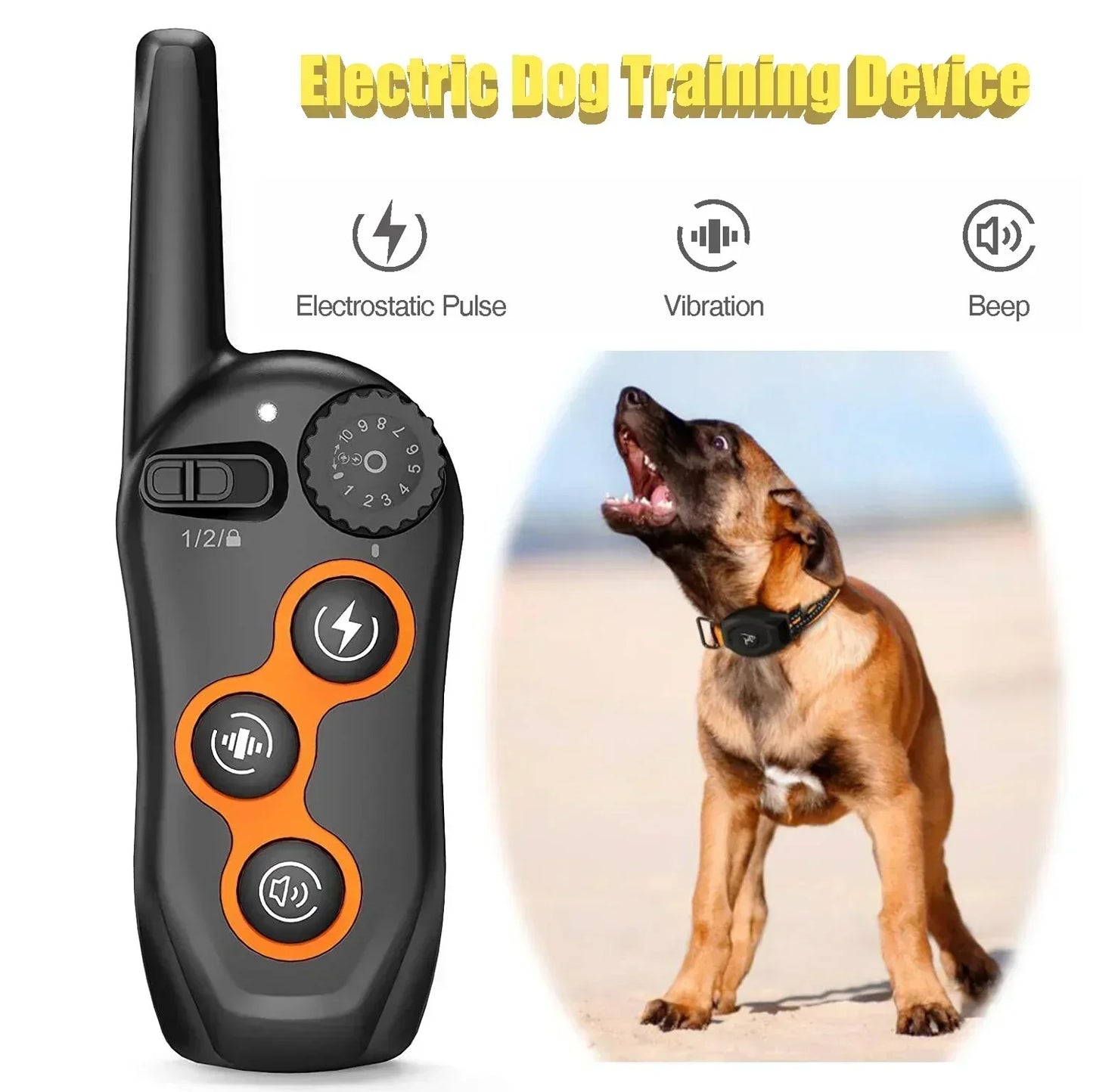 Anti Bark Dog Collar, Remote Control Electric Dog Training