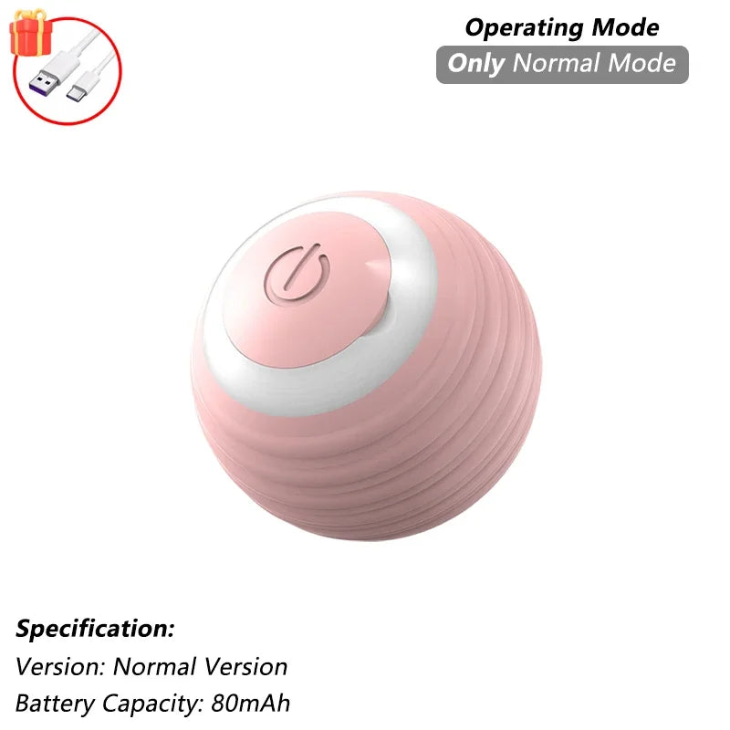 iLMH 1/2 PCS Cat Interactive Ball Toy Automatic Rolling Ball Faux Tail Rechargeable Smart Pet Electric Toy Pet Toy Imitate Mouse - Majestic Pet Kingdom
