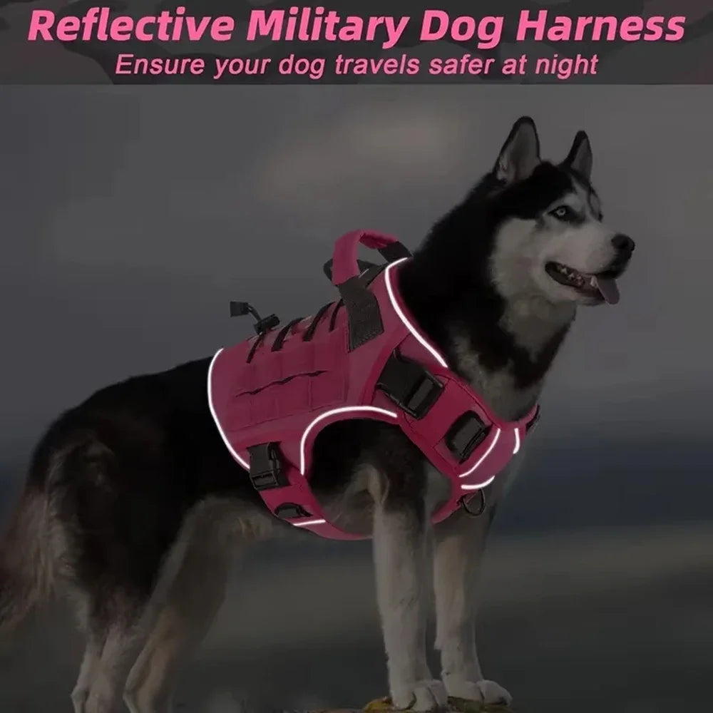 Adjustable No-pull Tactical Dog Harness With Handle For Large Dogs | Majestic Pet Kingdom™