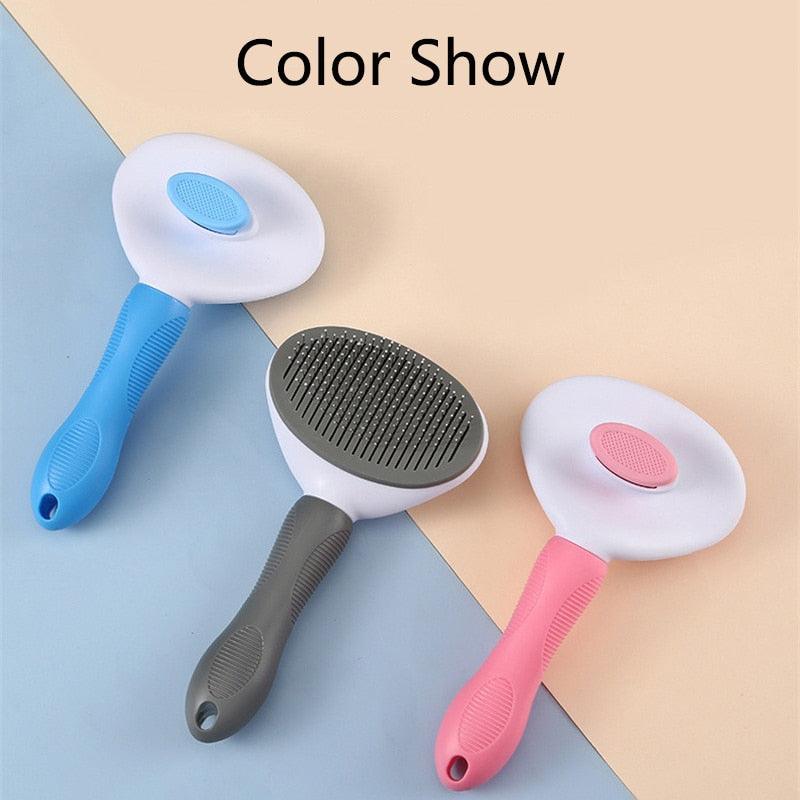 Dog Slicker Brush Self-Cleaning Hair Remover Massage Groomer