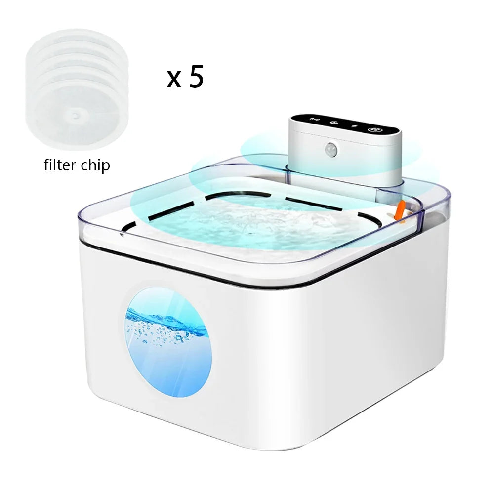 3L Automatic Cat Water Fountain USB Cable/Battery Operated Smart Sensing Sensor Dog Cat Dispenser Pet Cats Drinker with Filter - Majestic Pet Kingdom