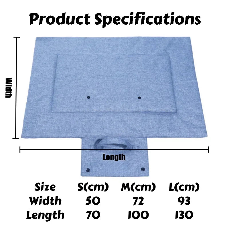 Pet Bed Mat All-Season Portable Outdoor Waterproof Chew Safe