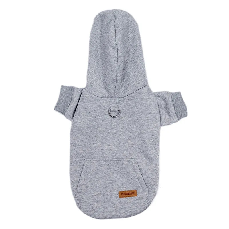 Winter Dog Clothes for Small Dogs Warm Fleece-Lined Hoodie Cozy Cotton Pullover Sweater Puppy Cute Pet Outfits for Cold Weather - Majestic Pet Kingdom