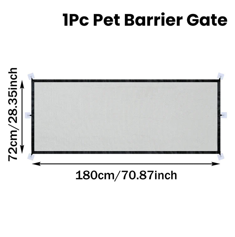 Pet Safety Gate Folding Mesh Barrier Isolated Network Playpen
