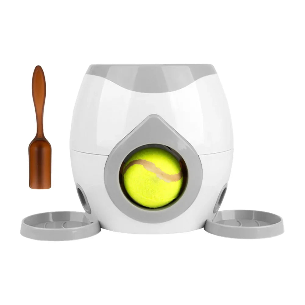 Dog Ball Launcher Automatic Food Reward Slow Feeder Toy
