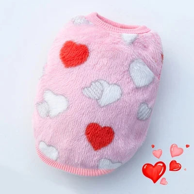 Cute Dog Clothes Winter Vest For Small Dogs Cats Warm Pets Sweater Soft Flannel Puppy Puffer Jacket Dog Accessories Supplies Xxs - Majestic Pet Kingdom