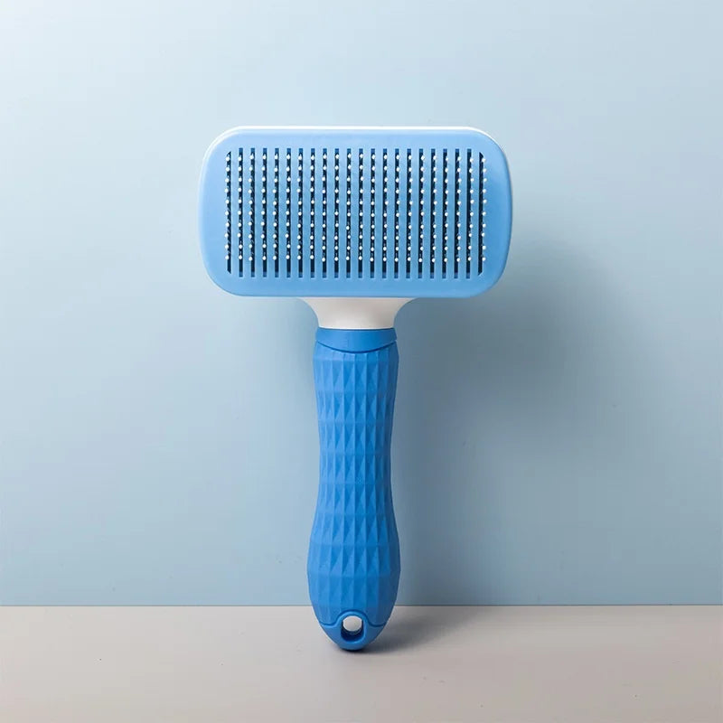 Pet Deshedding Comb | Self Cleaning Needle Brush for Dogs and Cats