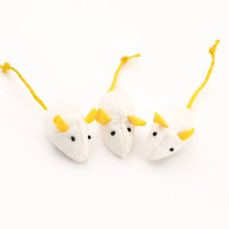 3-200 Pcs Rattle Cat Mouse Toys Also Prefilled Catnip Faux Fur Cat Toys Interactive Cat Game Catnip Toys for Cats Pet Products - Majestic Pet Kingdom