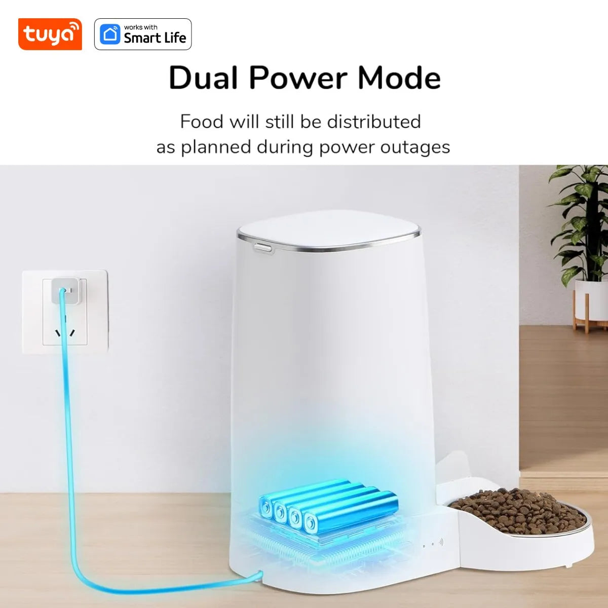 Smart Pet Feeder 4L Automatic WiFi App Control Cat Dog Dispenser - Majestic Pet Kingdom
