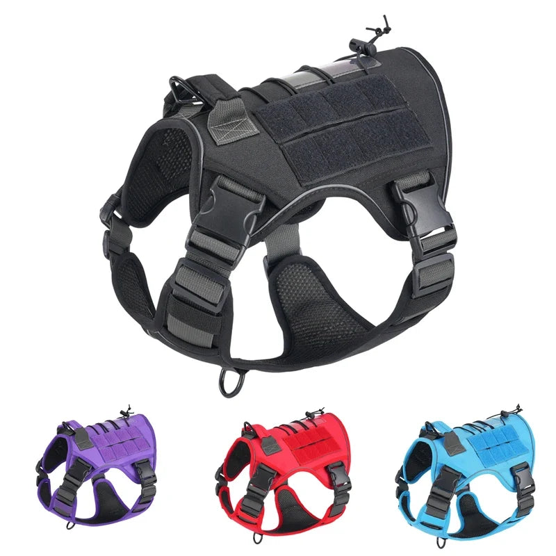 Tactical Dog Harness for Small Medium Large Dogs No Pull Adjustable | Majestic Pet Kingdom™