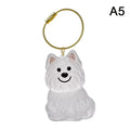 Clear Pet Hair Memorial Keepsake Capsule | Dog Fur Container Keychain