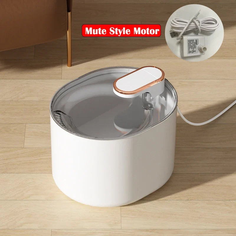 Large Capacity 3L Cat Water Fountain Automatic Recirculate Filtring Pet Fountain USB Electric Mute Cat Drinker Bowl Dispenser - Majestic Pet Kingdom