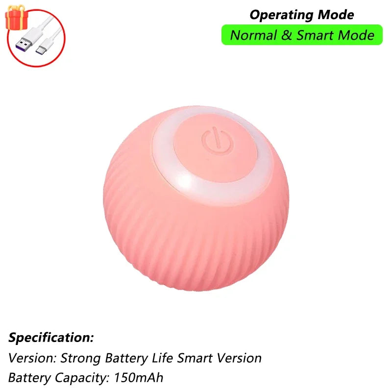 iLMH 1/2 PCS Cat Interactive Ball Toy Automatic Rolling Ball Faux Tail Rechargeable Smart Pet Electric Toy Pet Toy Imitate Mouse - Majestic Pet Kingdom